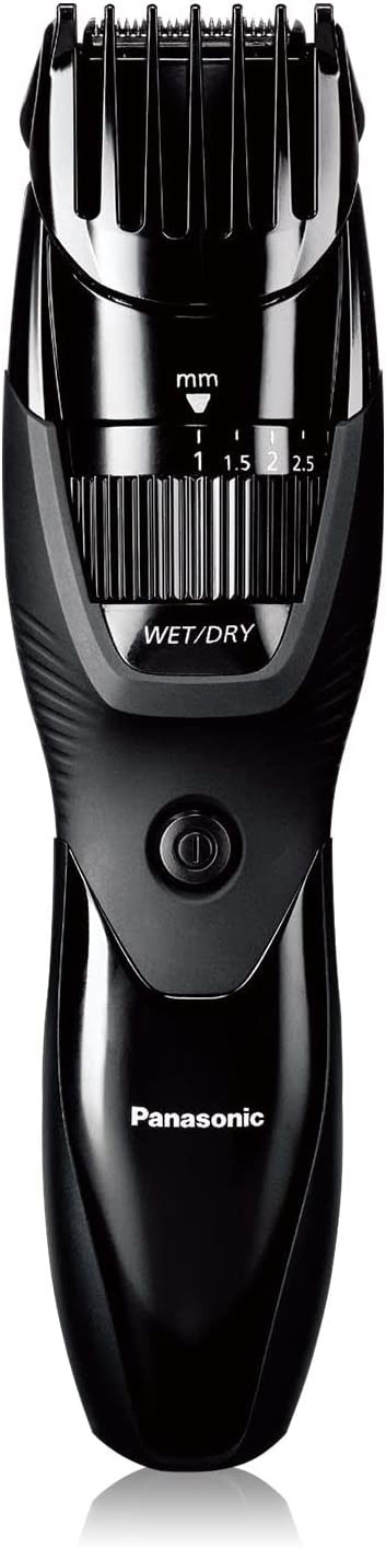 Panasonic Cordless Men's Beard Trimmer with Precision Dial, Adjustable 19 Length Settings, Rechargeable Battery, Washable - ER-GB42-K (Black)